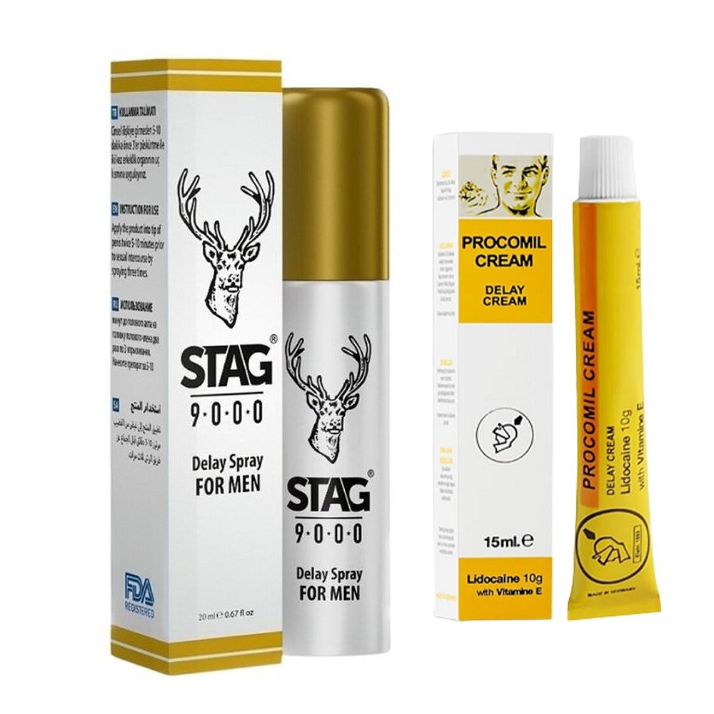 Stag 9000 Sprey + Procomil Krem Set