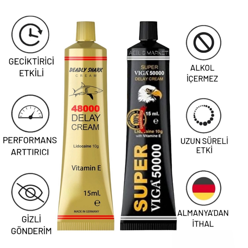 Viga Delay Krem 2’li Set