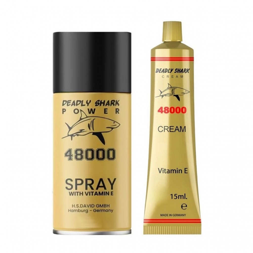 Deadly Shark 48000 Sprey ve Krem Set