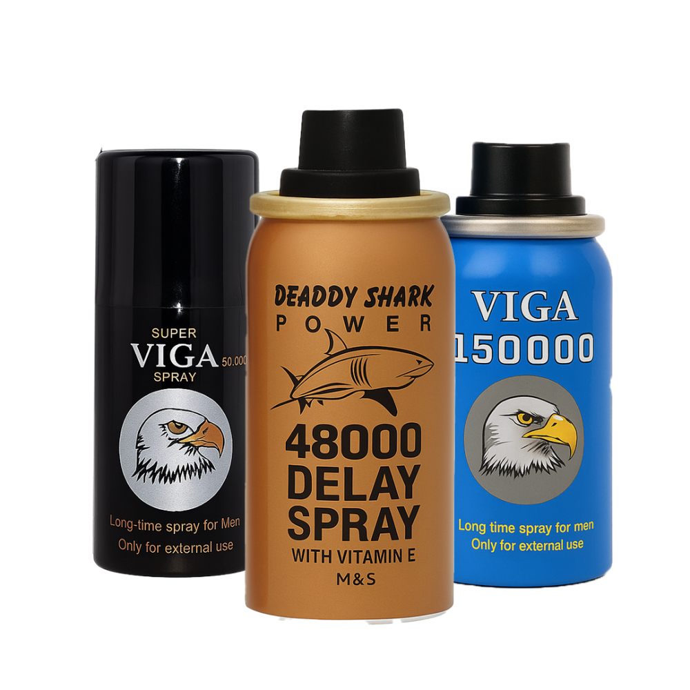 Viga Delay Süper 3'lü Sprey Set