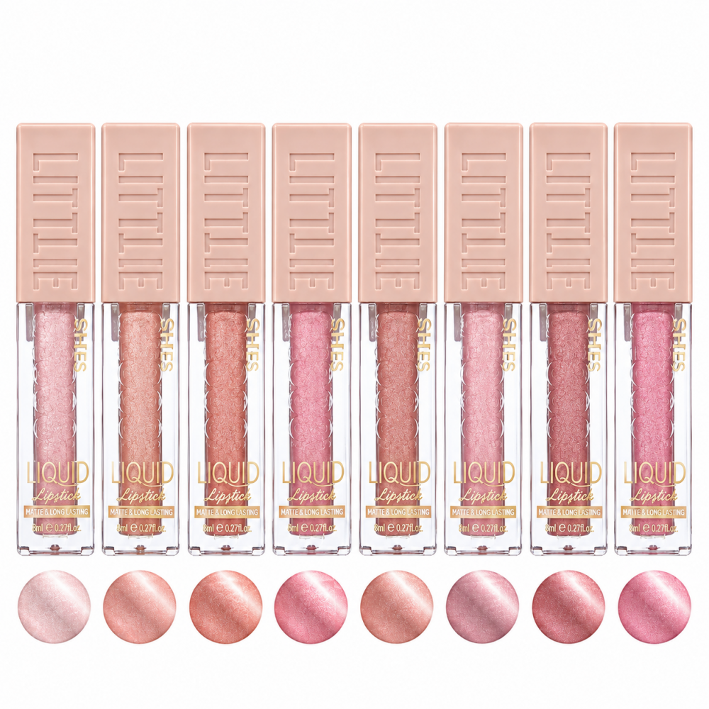 Beauty Elite 8'li Simli Lip Gloss - Dolgun Etkili Dudak Parlatıcısı