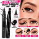 Çift taraflı siyah eyeliner ve yıldız şekilli damga ucu