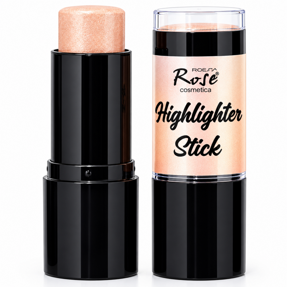 Rose Cosmetics 02 Rose Gold pembe altın ışıltılı stik aydınlatıcı ürün görseli