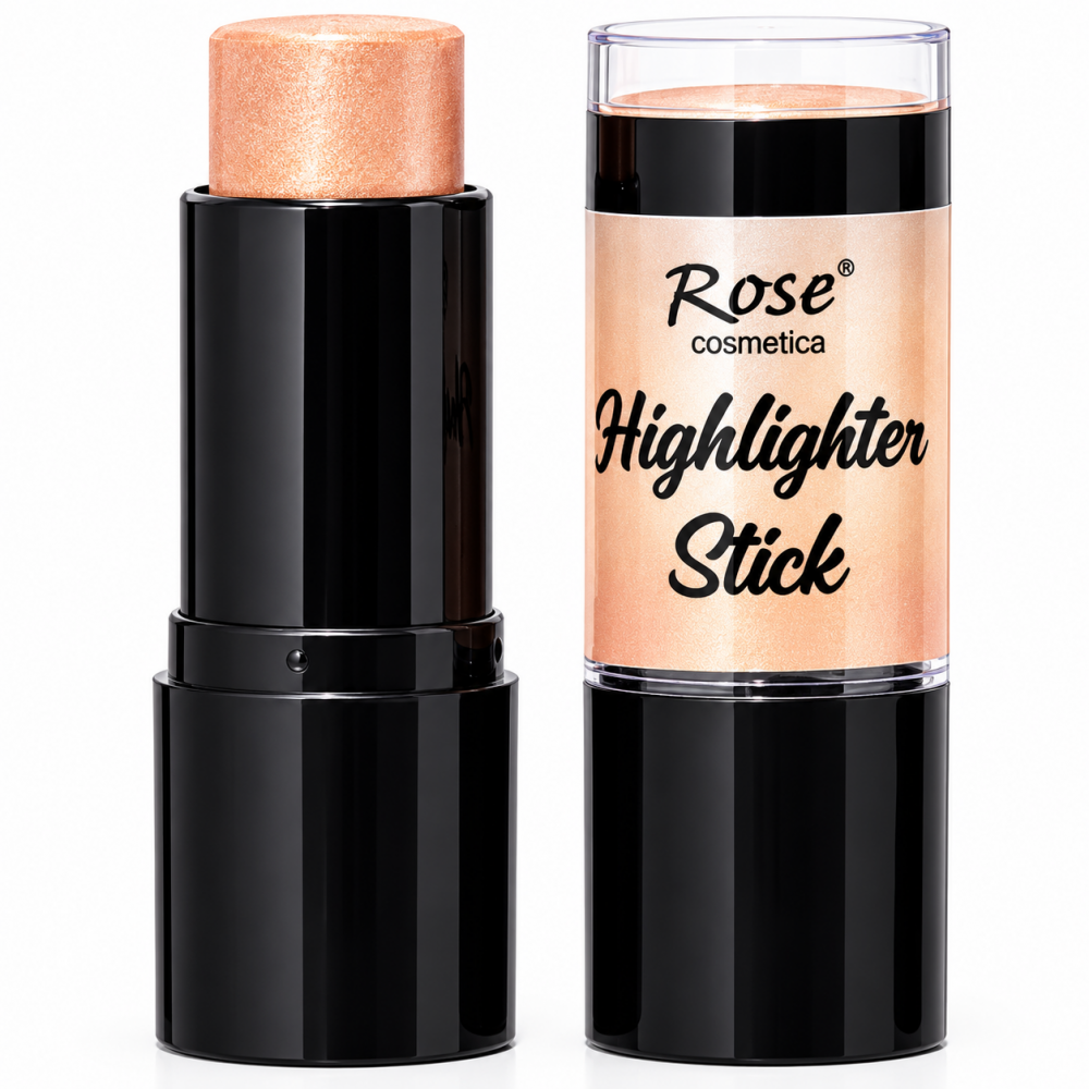 Rose Cosmetics 01 şampanya ve altın ışıltılı stik yüz aydınlatıcısı ürün görseli