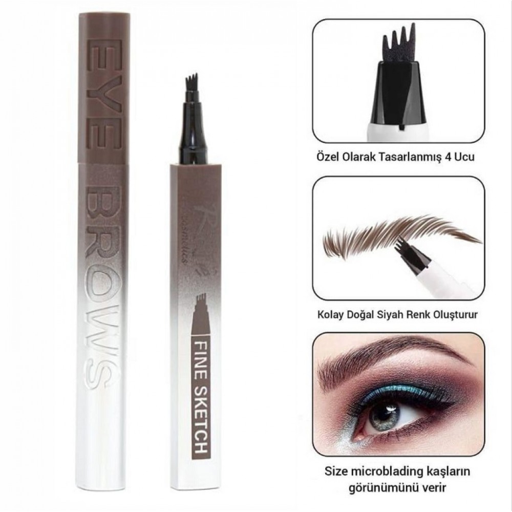 Rose Fine Sketch Microblading Kaş Kalemi Kahverengi