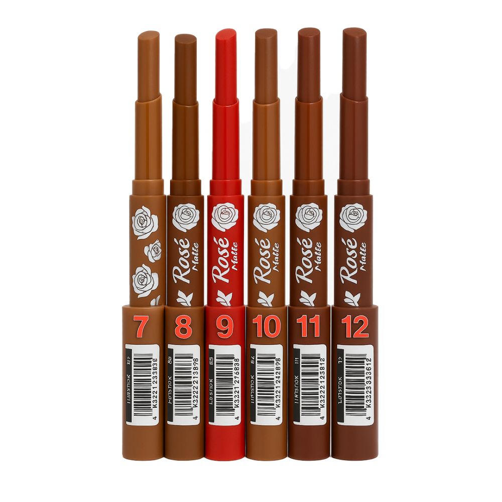 Rose Lip Color Stick Ruj Seti - B