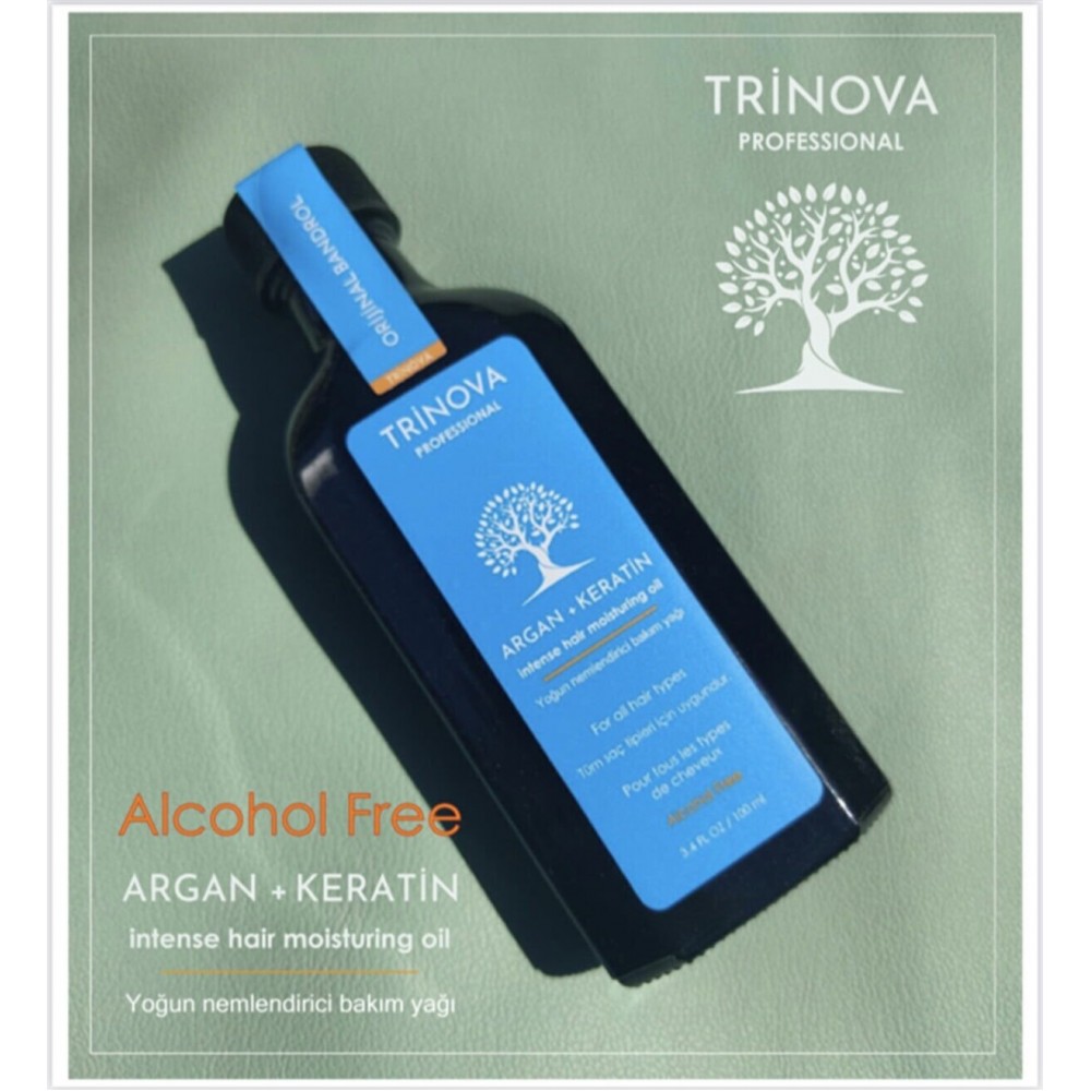 Trinova Argan Keratin Yağı & Yıpranmış Saçlar için Onarıcı Bakım