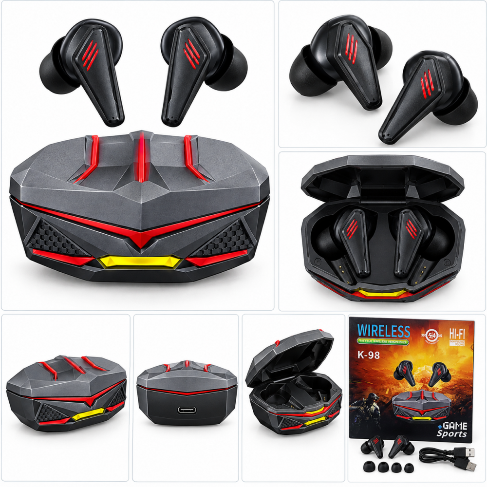 K98 Bluetooth 5.4 TWS Kablosuz Gaming Kulaklık