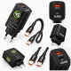 AURIS ARS-CH100 45W Hızlı Şarj Aleti USB-C PD QC3.0 Dijital Ekran